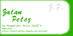 zalan pelcz business card